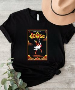 Goose Sep 15 2024, Red Vibrant Music Hall Tour Poster Shirt