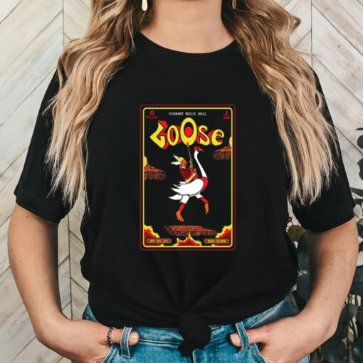 Goose Sep 15 2024, Red Vibrant Music Hall Tour Poster Shirt