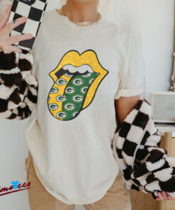 Green Bay Packers Rolling Tongue Shirt