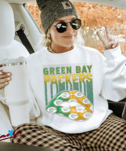 Green Bay Packers Sparkle Lip Print Shirt