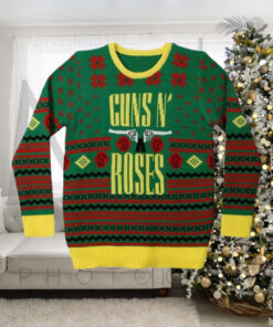 Guns N Roses Holiday Ugly Christmas Sweater 2024