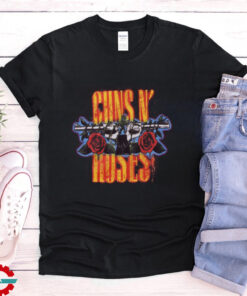 Guns N' Roses Logo Burgundy Boyfriend Fit Girls T Shirt