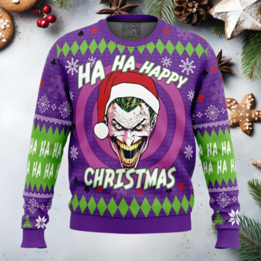 Ha Ha Ha Happy Christmas Joker Christmas Sweater