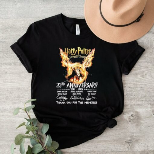 Harry Potter And The Cursed Child 23rd Anniversary 2001 2024 Signature Thank You For The Memories Unisex T Shirt