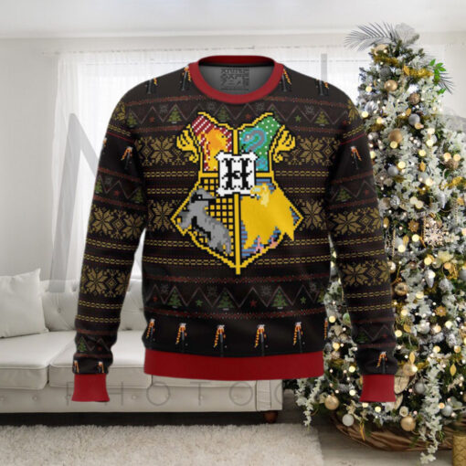 Harry Potter Sigils Knitted Best Ugly Christmas Sweater