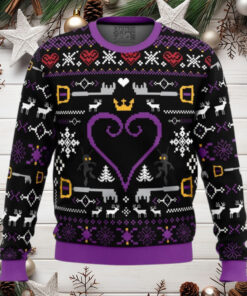 Hearts Kingdom Hearts Anime Ugly Christmas Sweater