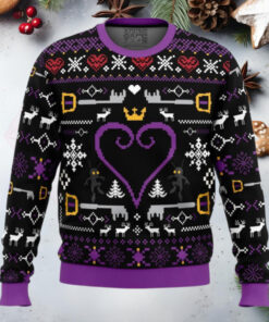 Hearts Kingdom Hearts Anime Ugly Christmas Sweater