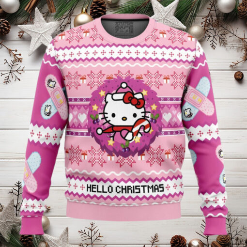 Hello Christmas Hello Kitty Anime Ugly Christmas Sweater