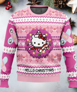 Hello Christmas Hello Kitty Anime Ugly Christmas Sweater