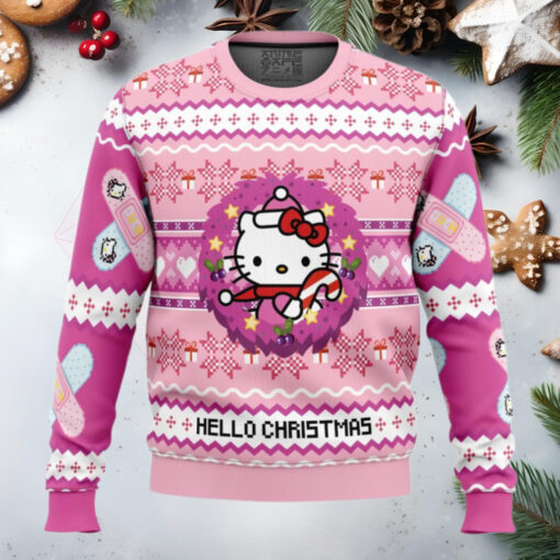 Hello Christmas Hello Kitty Anime Ugly Christmas Sweater