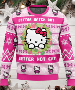 Hello Kitty Is Coming To Town Anime Ugly Christmas Sweater