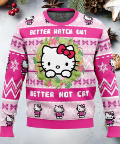 Hello Kitty Is Coming To Town Anime Ugly Christmas Sweater