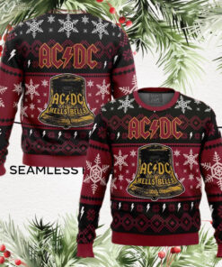 Hells Bells ACDC Ugly Christmas Sweater 2024 Unisex Sweater Xmas