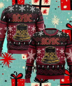 Hells Bells ACDC Ugly Christmas Sweater 2024 Unisex Sweater Xmas