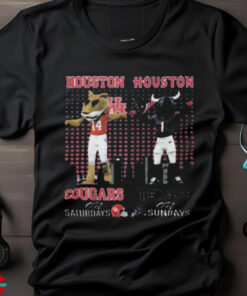 Houston cougars on saturdays shasta houston texans toro on sundays shirt