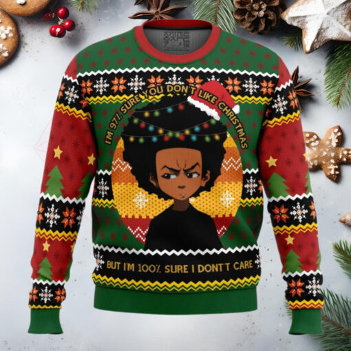 Huey Freeman The Boondocks Anime Ugly Christmas Sweater