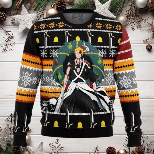 Ichigo True Bankai Bleach Anime Ugly Christmas Sweater