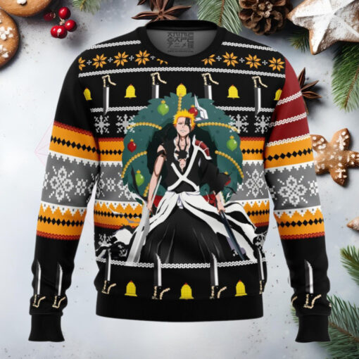 Ichigo True Bankai Bleach Anime Ugly Christmas Sweater