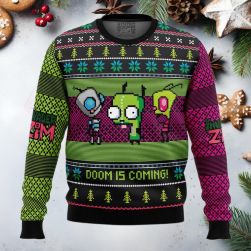 Invader Zim Anime Ugly Christmas Sweater