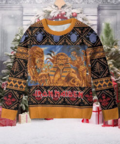 Iron Maiden Powerslave Egyptian Gods Official Knitted Ugly Christmas Sweater