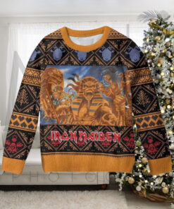 Iron Maiden Powerslave Egyptian Gods Official Knitted Ugly Christmas Sweater