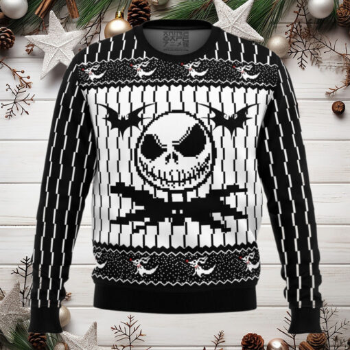 Jack Skellington The Nightmare Before Christmas Anime Ugly Christmas Sweater