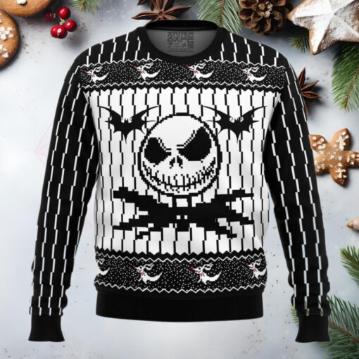 Jack Skellington The Nightmare Before Christmas Anime Ugly Christmas Sweater