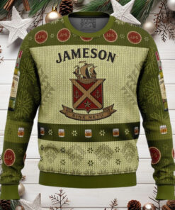 Jameson Irish Whiskey Anime Ugly Christmas Sweater