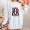 Kamala Harris middle finger you’re running against me signature American flag shirt