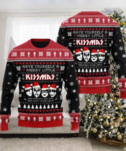 Kiss Band Have Yourself A Merry Little Kissmas Party Everyday Ugly Christmas Sweater