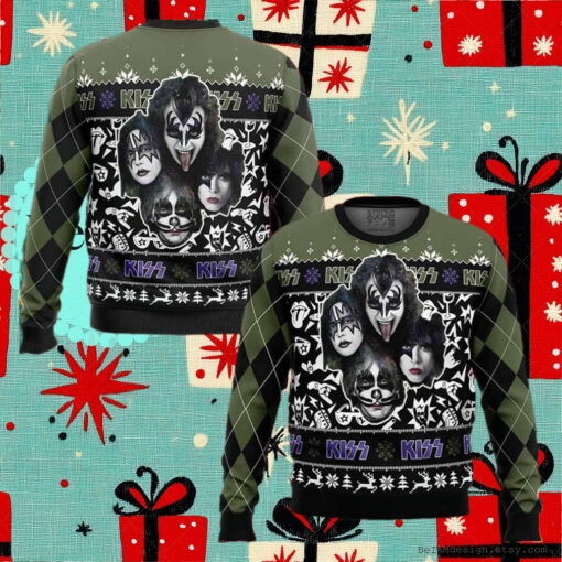 Kiss Band Ugly Christmas Sweater 2024 Unisex Sweater Xmas