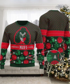 Kiss Gene Simmons Holiday Merry Kiss Mas Knitted Ugly Christmas Sweater