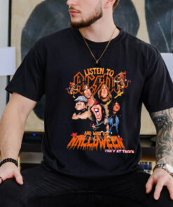 Listen To AC DC And Wait For Halloween Music T shirt