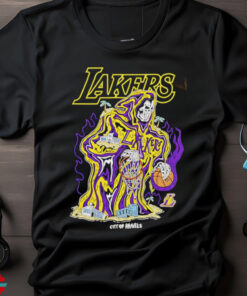 Los Angeles Lakers x Warren Lotas skeleton basketball shirt