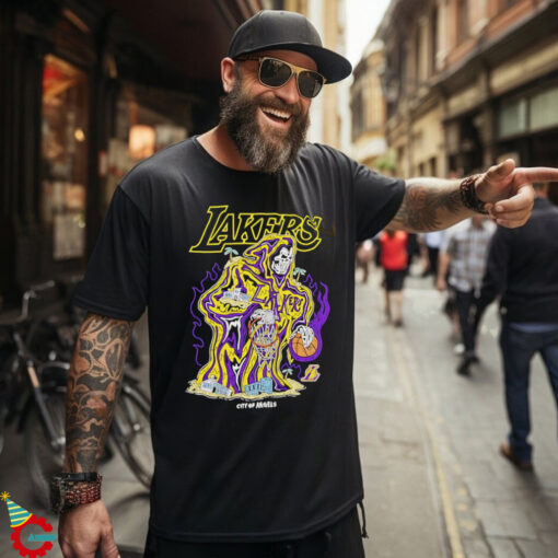 Los Angeles Lakers x Warren Lotas skeleton basketball shirt