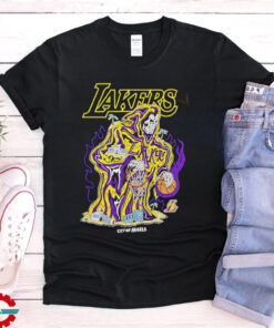 Los Angeles Lakers x Warren Lotas skeleton basketball shirt