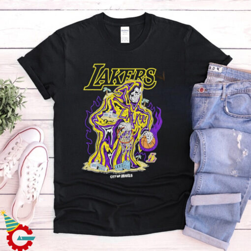 Los Angeles Lakers x Warren Lotas skeleton basketball shirt