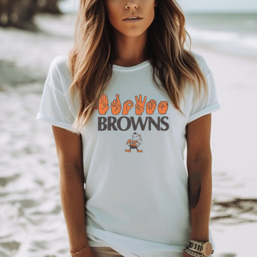 Love Sign x Browns ASL shirt