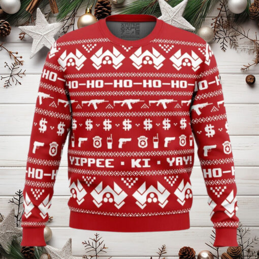 Mcclane Winter Die Hard Anime Ugly Christmas Sweater