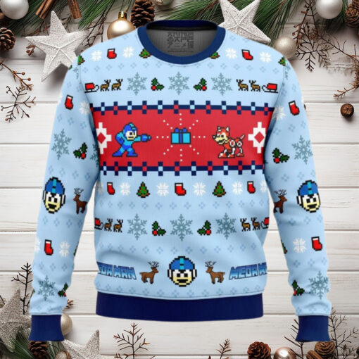 Mega Man Mega Holiday Anime Ugly Christmas Sweater