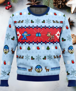 Mega Man Mega Holiday Anime Ugly Christmas Sweater