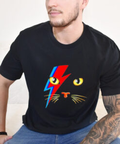 Meowie Cat Kitty Cat Glam Rock Music retro T Shirt