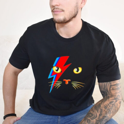 Meowie Cat Kitty Cat Glam Rock Music retro T Shirt