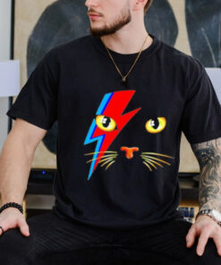 Meowie Cat Kitty Cat Glam Rock Music retro T Shirt