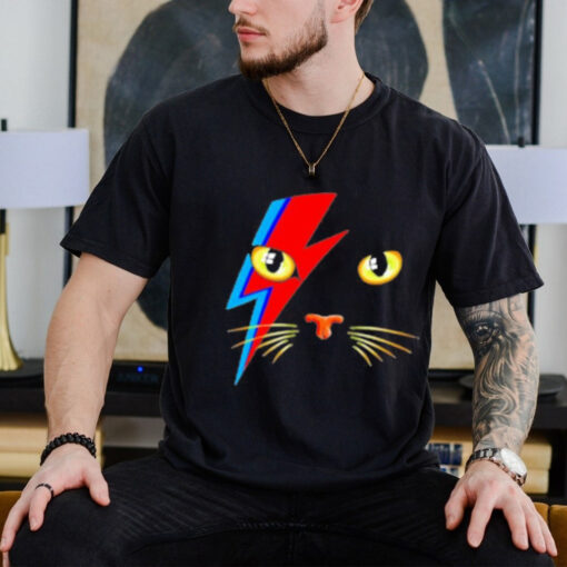 Meowie Cat Kitty Cat Glam Rock Music retro T Shirt