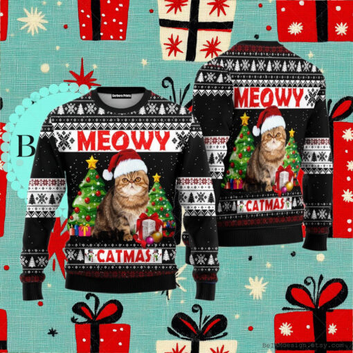 Meowy Ugly Christmas Sweater