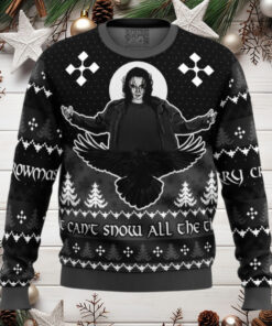 Merry Crowmas The Crow Anime Ugly Christmas Sweater