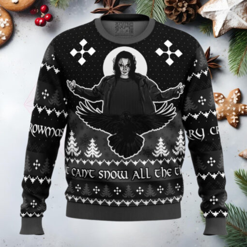 Merry Crowmas The Crow Anime Ugly Christmas Sweater