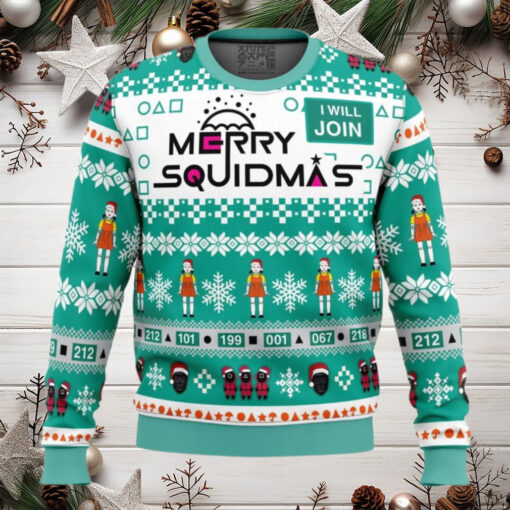 Merry Squidmas Squid Game Christmas Sweater