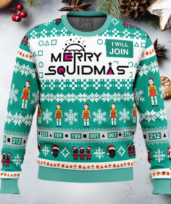 Merry Squidmas Squid Game Christmas Sweater